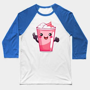 Soft drink cute T-Shirt cute giril Baseball T-Shirt